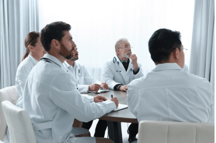 Nascent Iodine for Various Health Professions A diverse group of professionals including small business owners, health store operators, doctors, chiropractors, naturopathic doctors, and dentists discussing nascent iodine supplements.